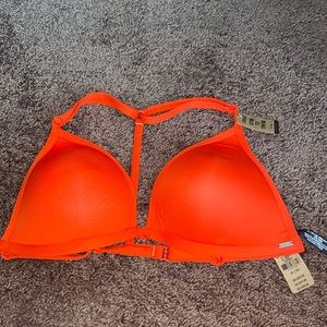 New with tags pink bikini top!